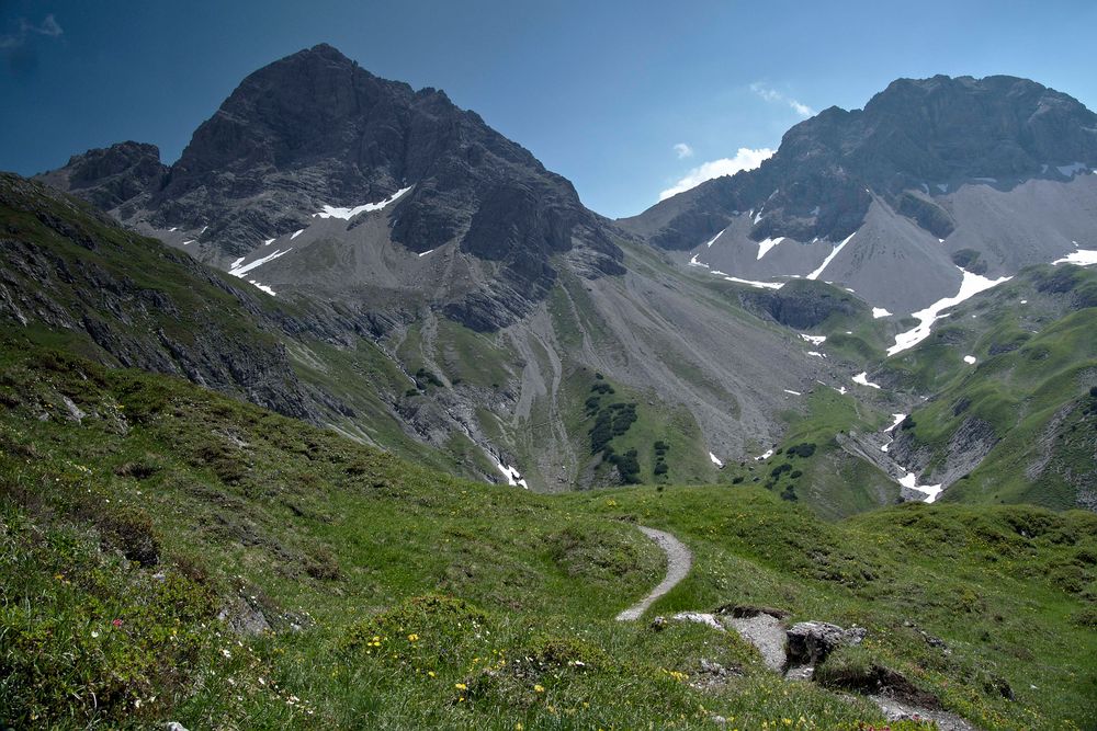 Auf dem Weg zum Muttlerkopf