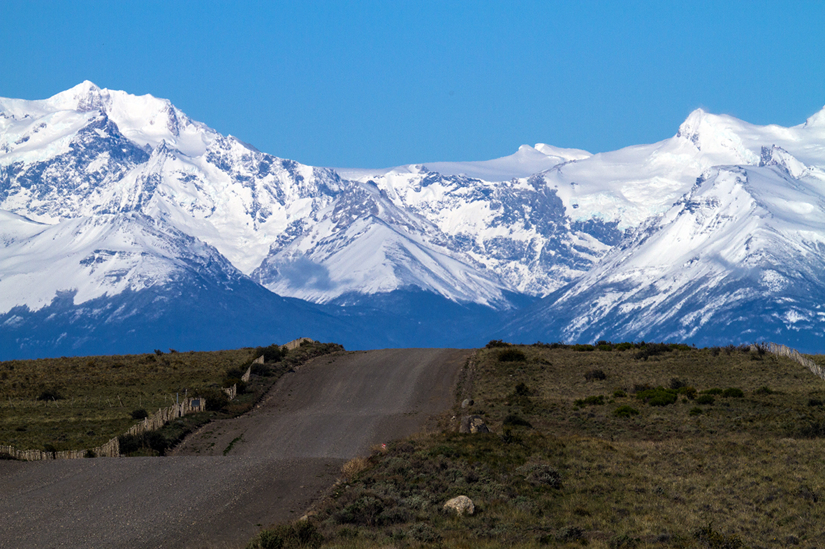 auf dem Weg zum Perito Moreno Gletscher, Calafate, Argentinien