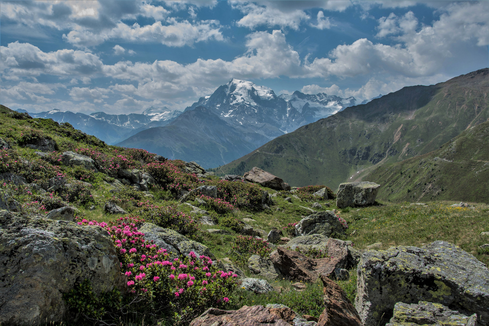 Auf dem Weg zum Piz Chavalatsch