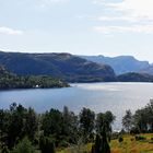 Auf dem Weg zum Preikelstolen ( Norwegen )