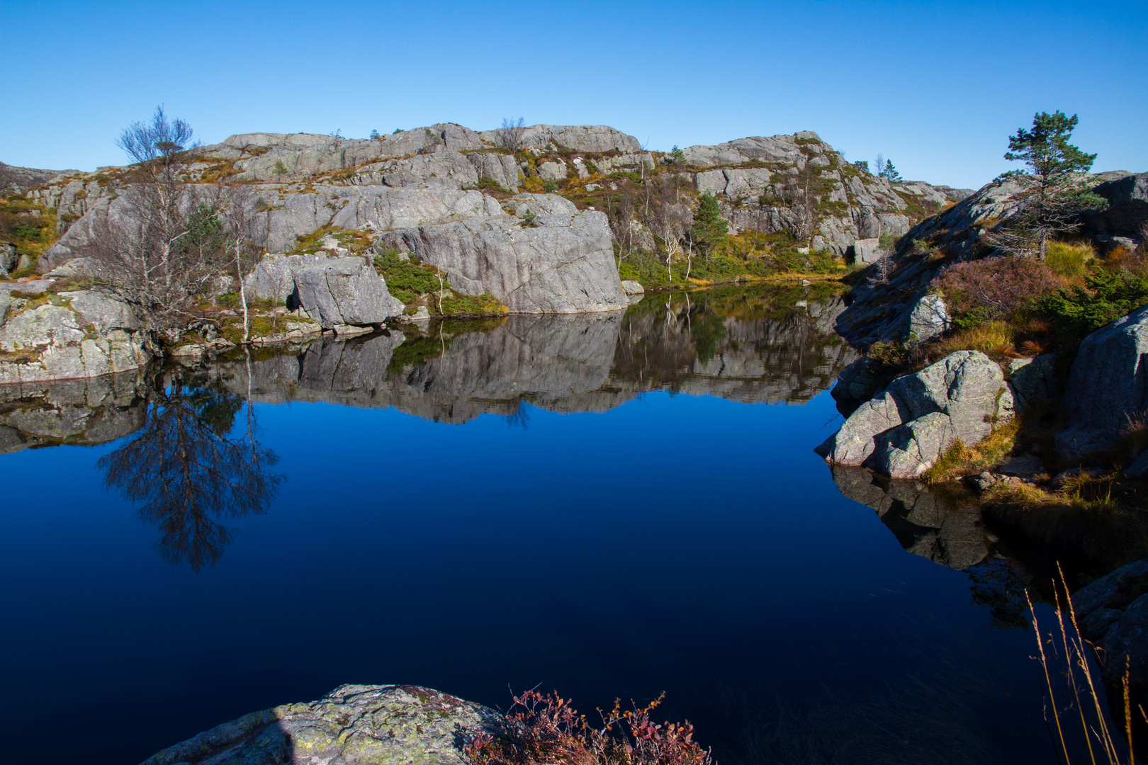 auf dem Weg zum Preikestolen