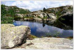 Auf dem Weg zum Preikestolen...