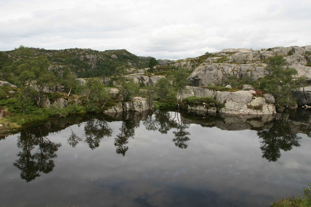 Auf dem Weg zum Preikestolen (Norwegen)