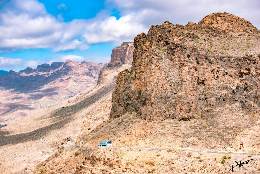 Auf dem Weg zum Roque Nublo...