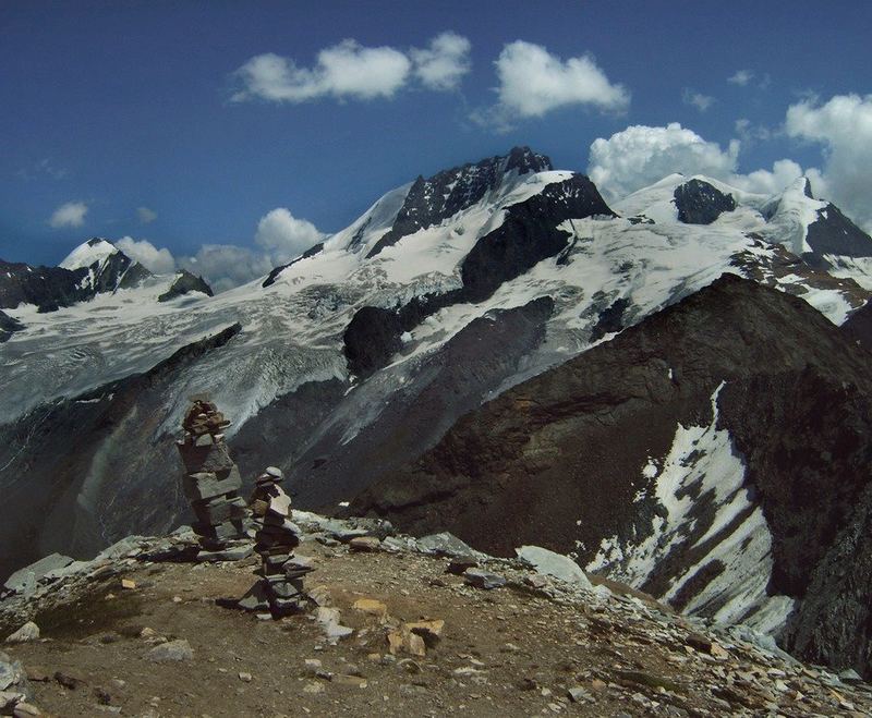 auf dem weg zum rothorn--schweiz