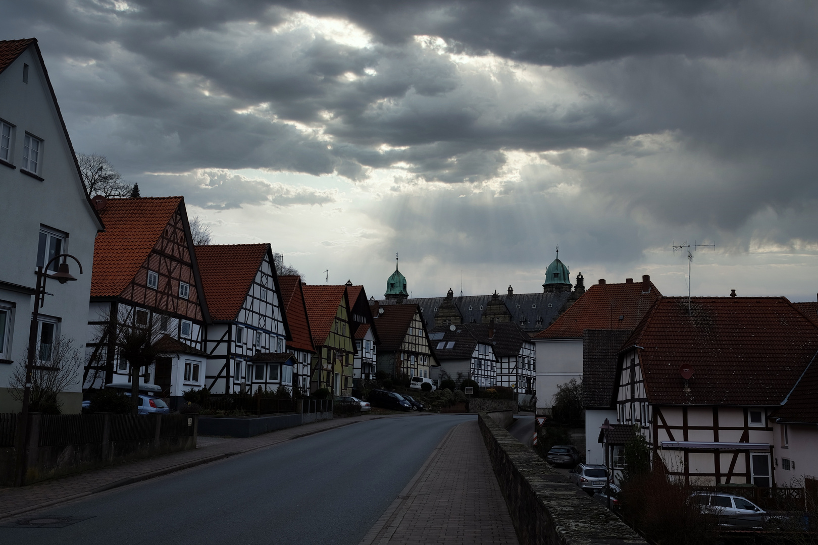 Auf dem Weg zum Schloss