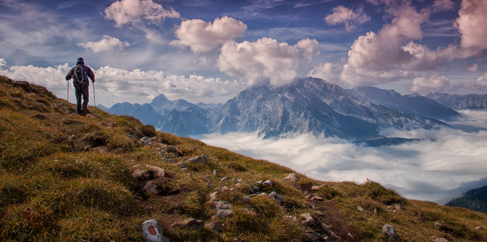 auf dem Weg zum Schneibstein