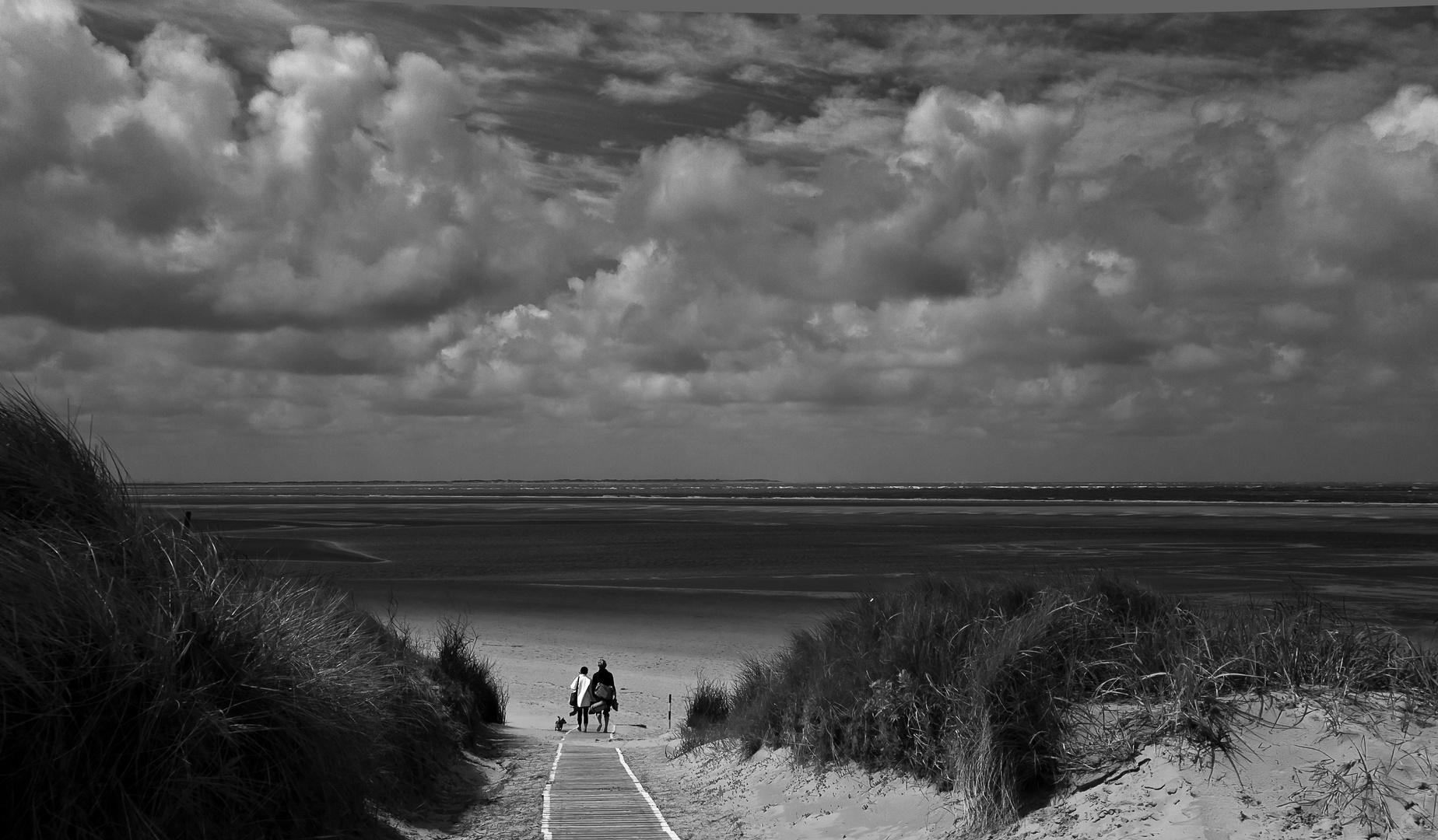 Auf dem Weg zum Strand