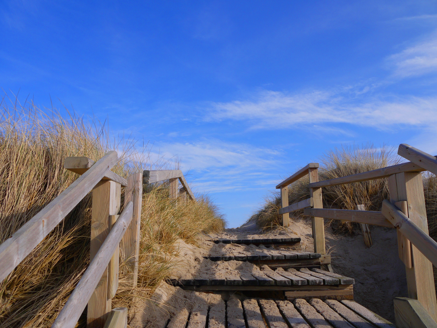 Auf dem Weg zum Strand