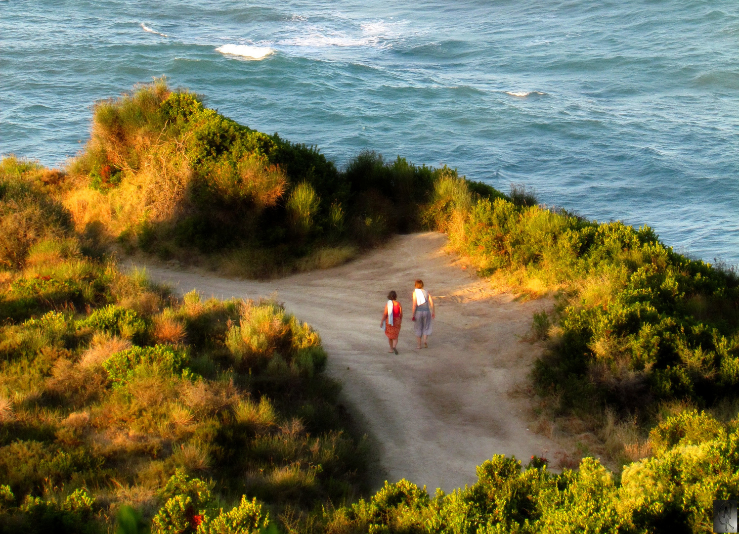 Auf dem Weg zum Strand