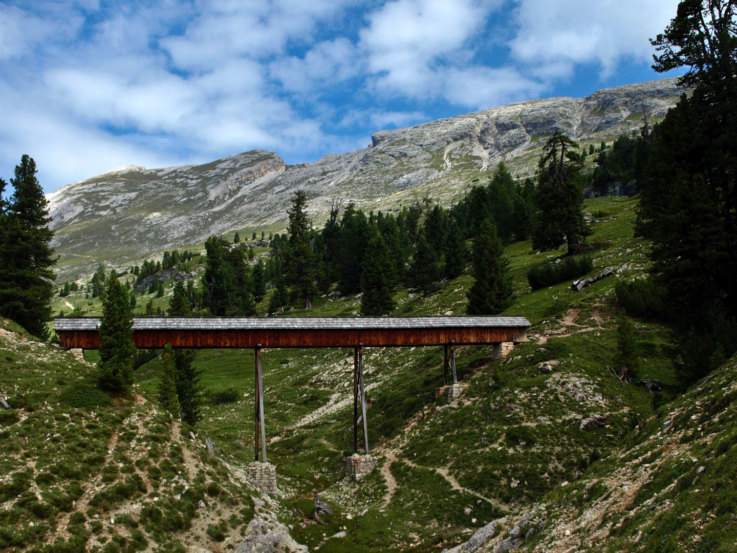 Auf dem Weg zum Strudelkopf (Sextner Dolomiten)