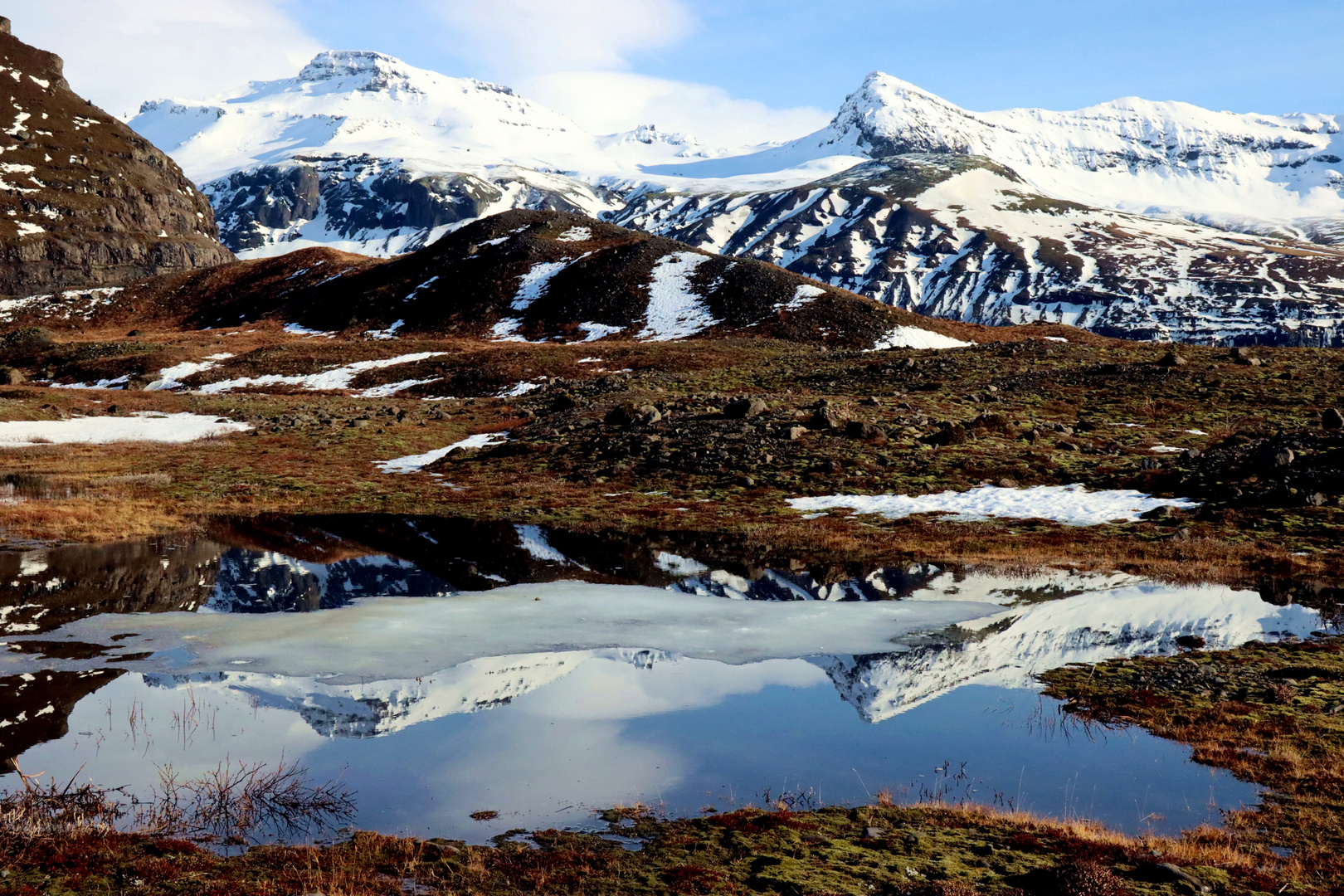 Auf dem Weg zum Svinafellsjökull