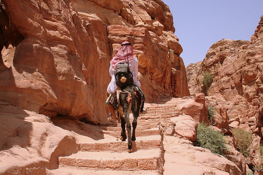 auf dem Weg zum Tempel