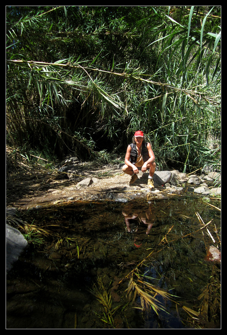 Auf dem Weg zum Wasserfall ( Valle Gran Rey / La Gomera) 2014