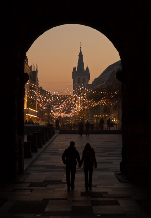 Auf dem Weg zum Weihnachtsmarkt