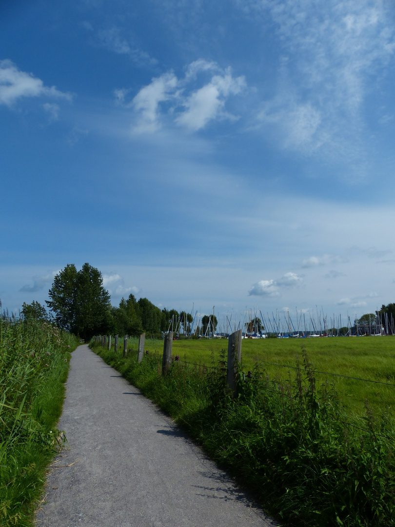 auf dem Weg zum Yachthafen