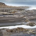 Auf dem Weg zur Abbruchkante des Selfoss-Wasserfalls