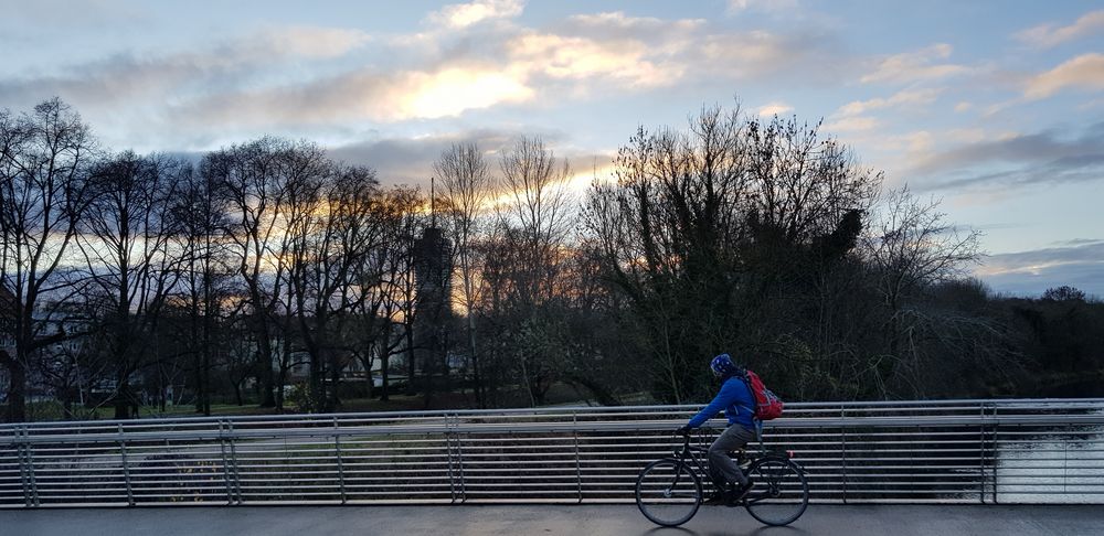 Auf dem Weg zur Arbeit