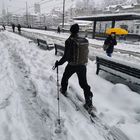 auf dem Weg zur Arbeit 