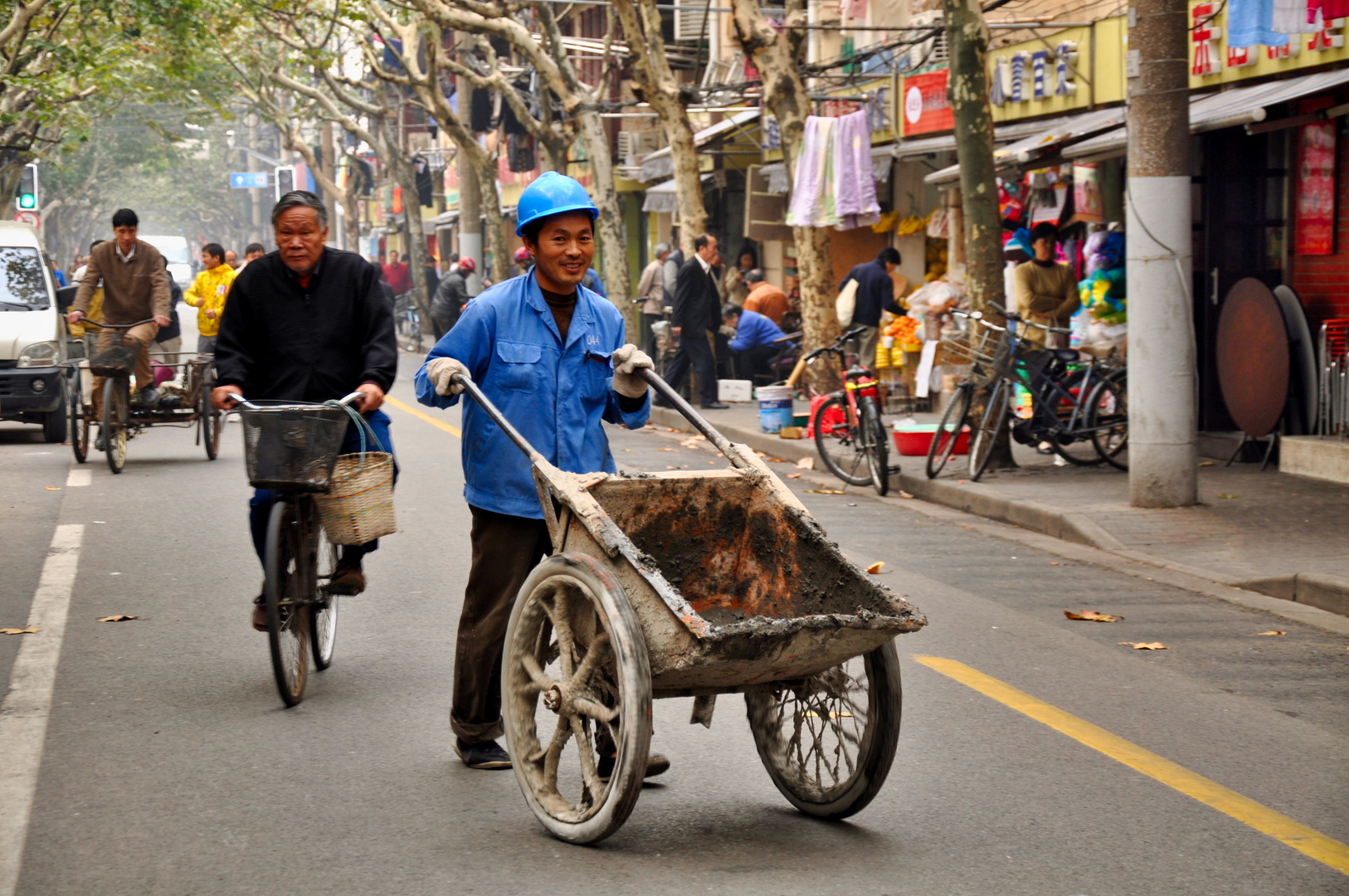 Auf dem Weg zur Baustelle... China Shanghai 