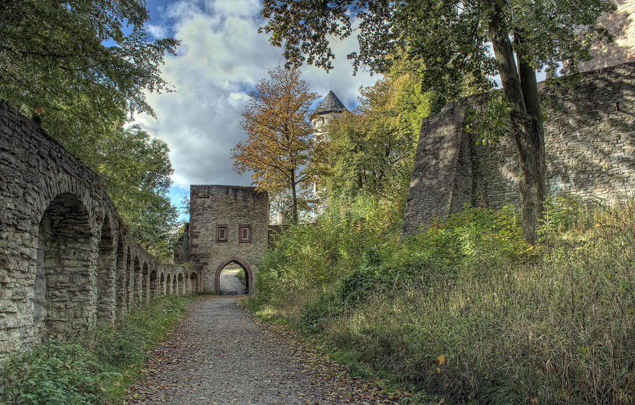 Auf dem Weg zur Burg Plesse