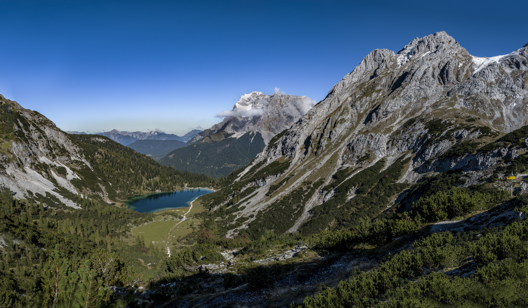 Auf dem Weg zur Coburger Hütte...