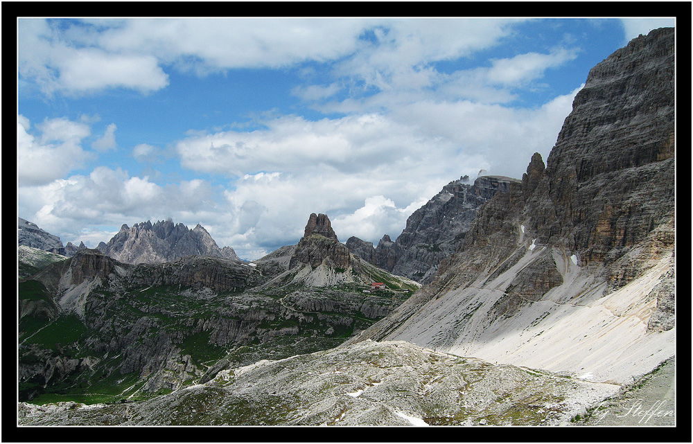 Auf dem Weg zur DreiZinnenhütte...