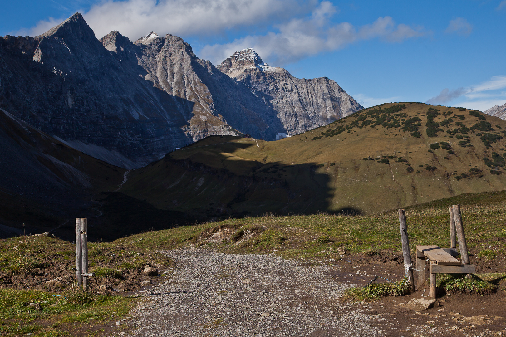 Auf dem Weg zur Falkenhütte