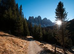 Auf dem Weg zur Gampenalm