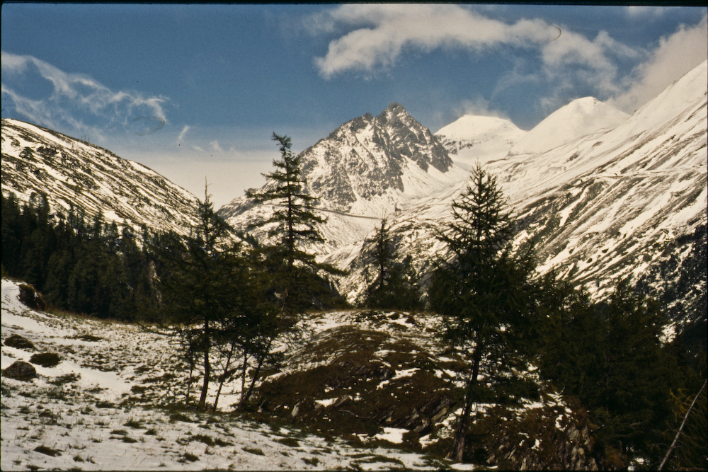 Auf dem Weg zur Glorer Hütte 09/1978