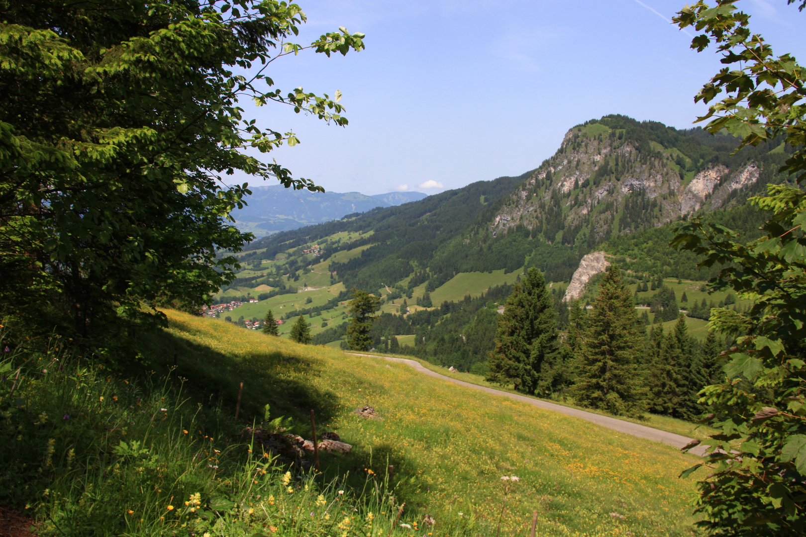 Auf dem Weg zur Iseler Platz Hütte