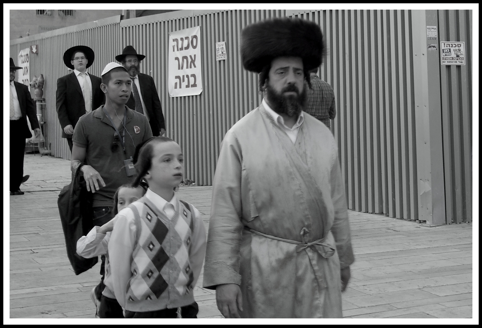 Auf dem Weg zur Klagemauer am Shabbat