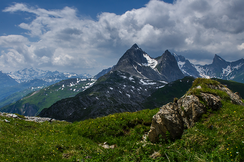 Auf dem Weg zur Leutkircher Hütte