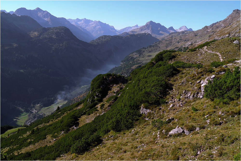 Auf dem Weg zur Mindelheimer Hütte