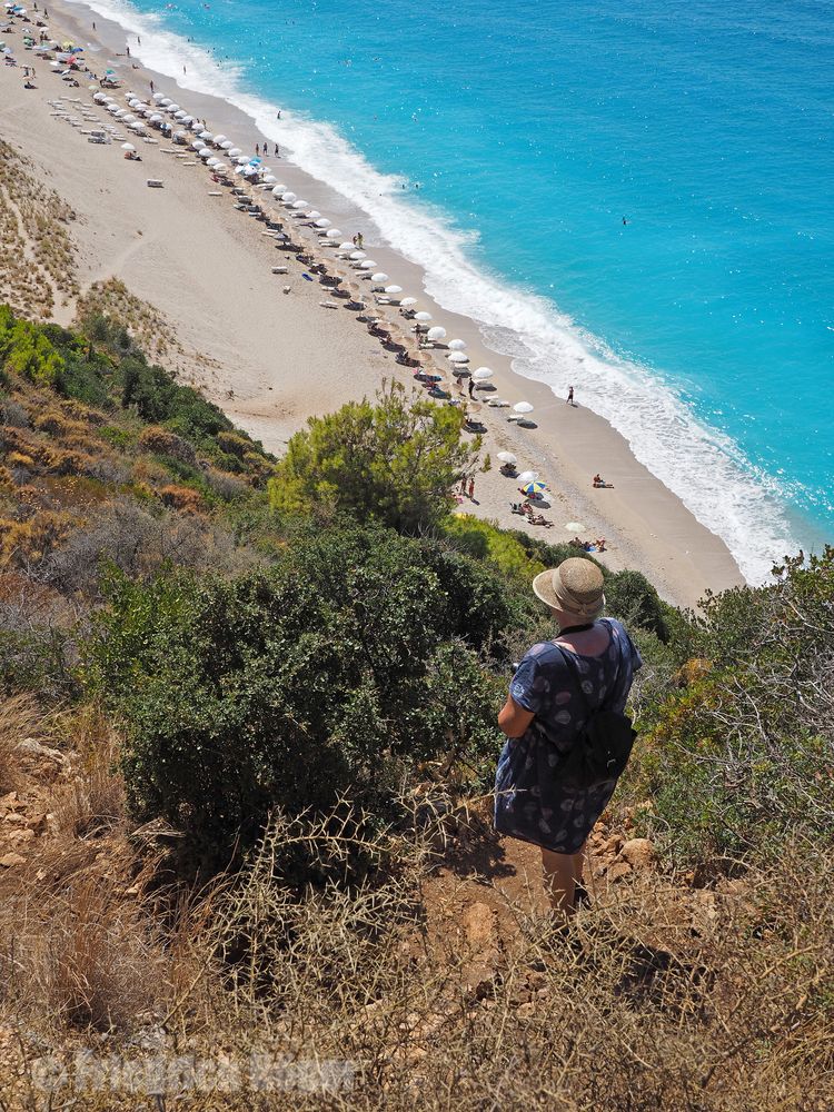 Auf dem Weg zur Mylos-Bucht bei Aghios Nikitas