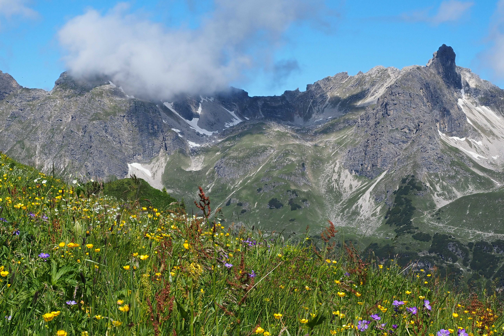 Auf dem Weg zur Rappenseehütte