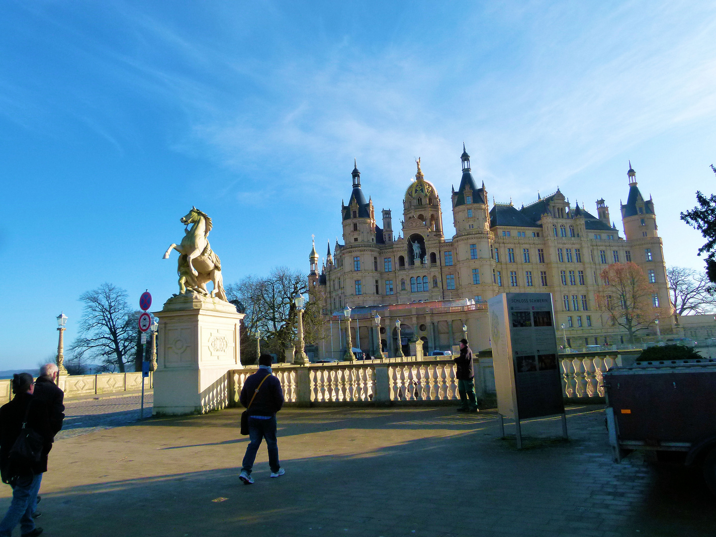 Auf dem Weg zur Schwerin Schloßbesichtigung