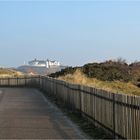 Auf dem Weg zur Strandhalle