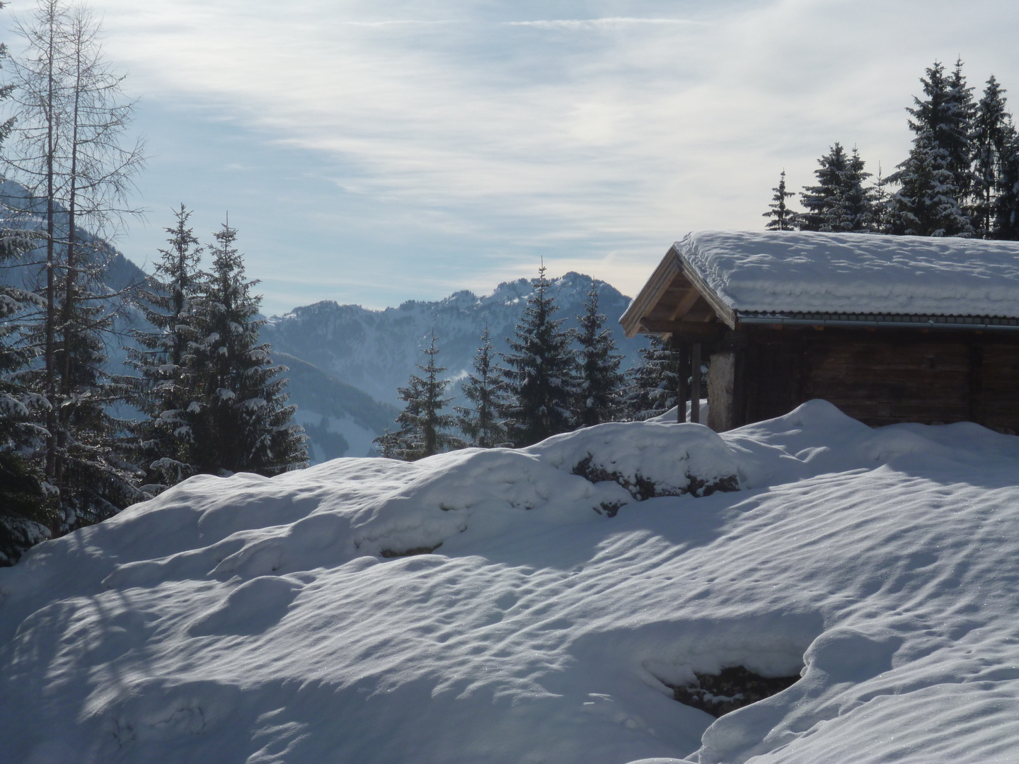 auf dem weg zur taubenseehütte