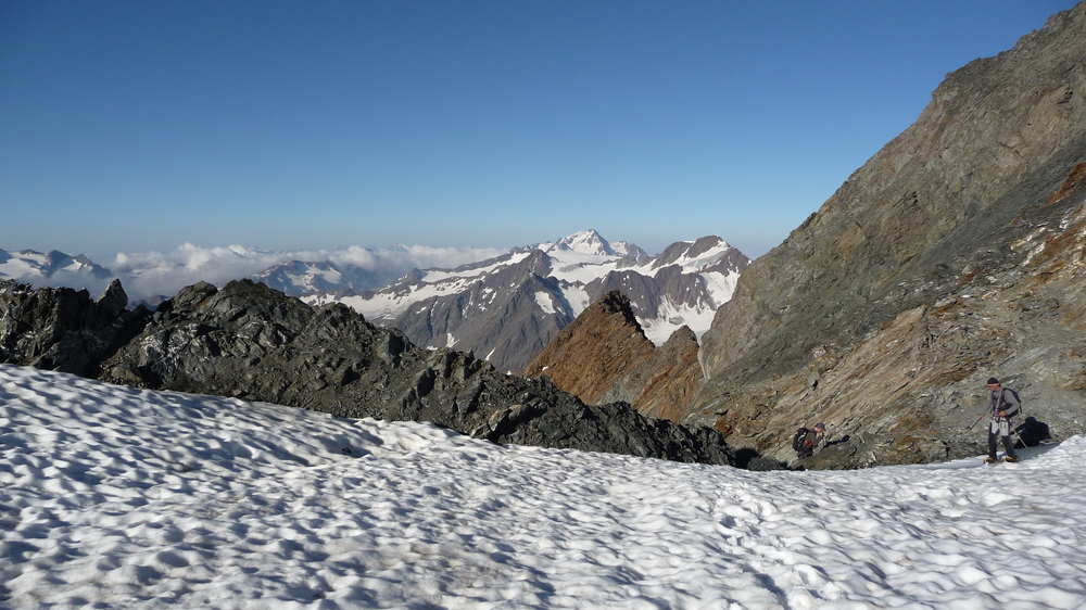 Auf dem Weg zur Wildspitze