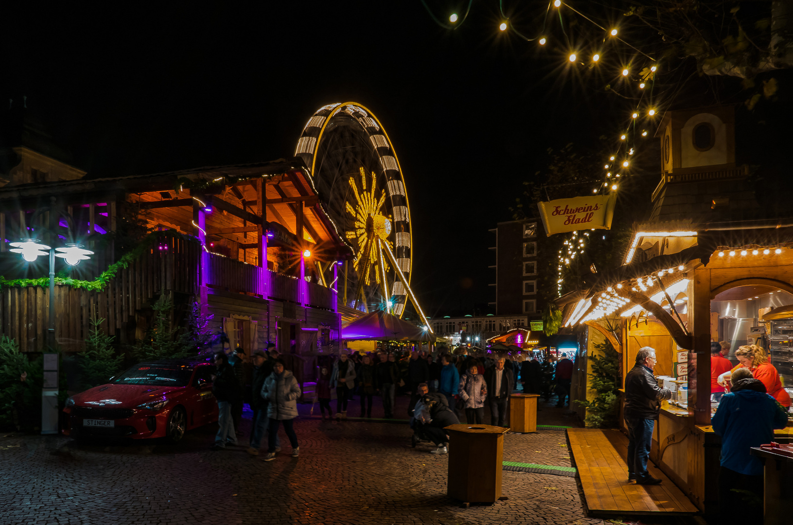 Auf dem Weihnachts-Rummel