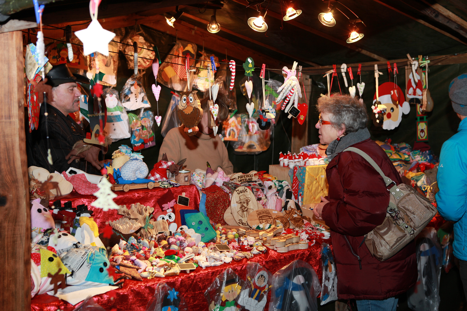 Auf dem Weihnachtsmarkt