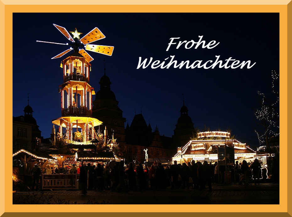 Auf dem Weihnachtsmarkt...