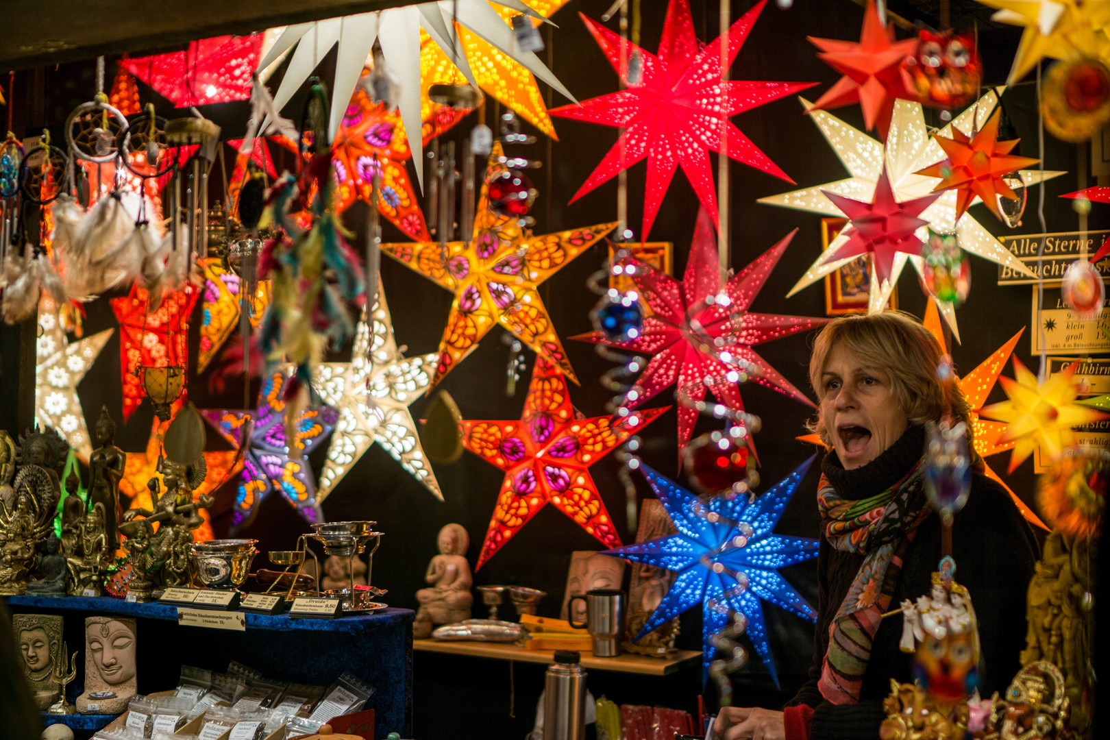 Auf dem Weihnachtsmarkt