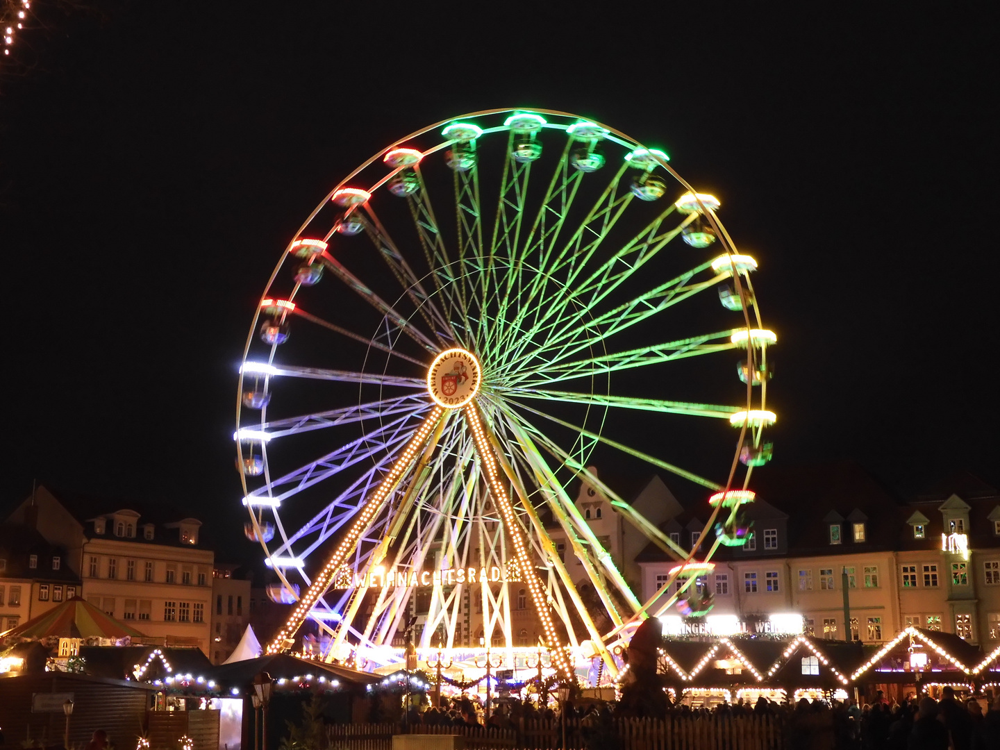 Auf dem Weihnachtsmarkt in Erfurt