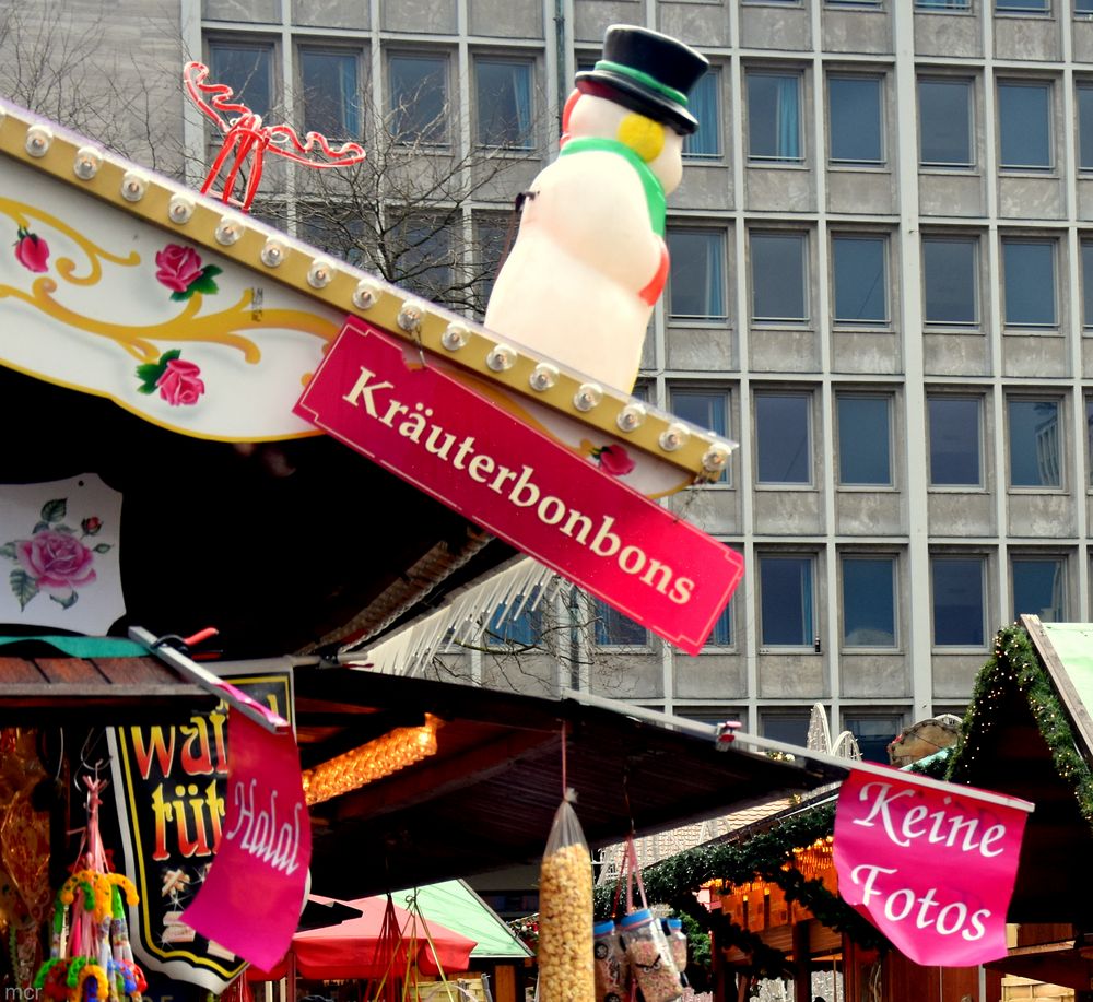 Auf dem Weihnachtsmarkt in Essen ....