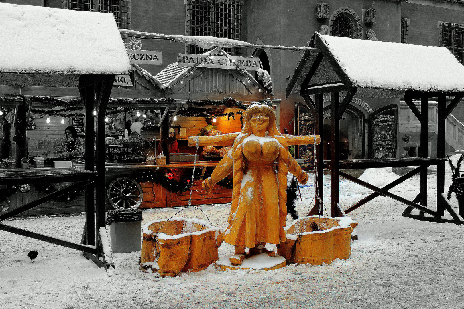 Auf dem Weihnachtsmarkt in Wroclaw