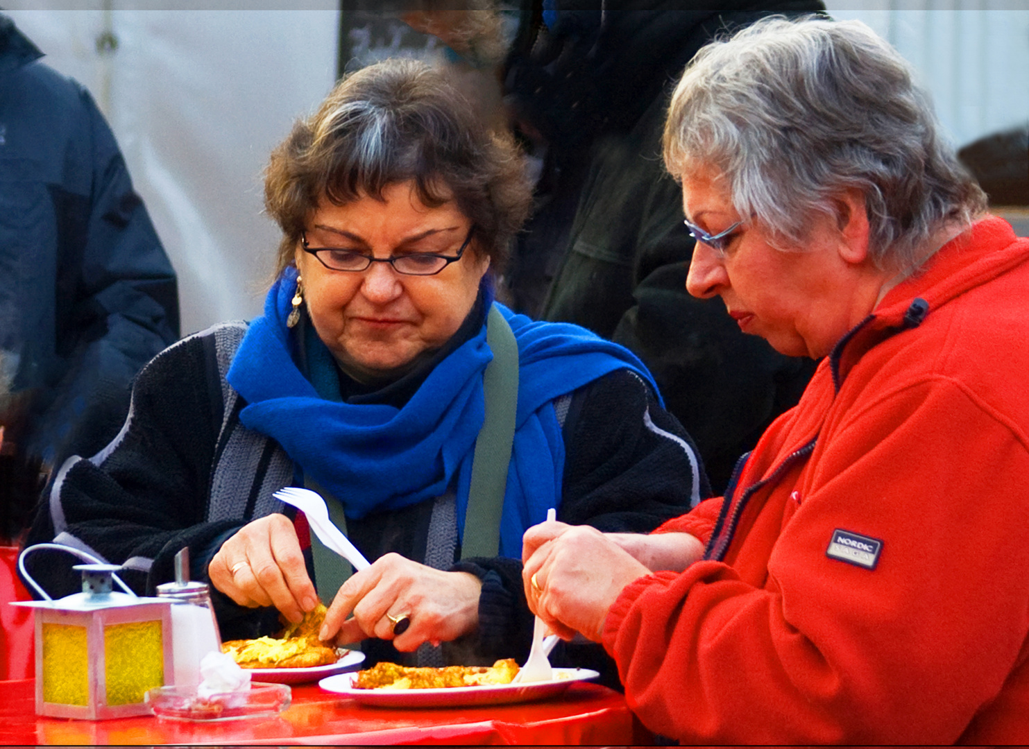 auf dem Weihnachtsmarkt, Stockseehof