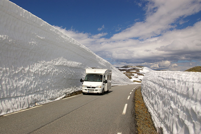 Auf den Aurlandsvegen im Juli 2005