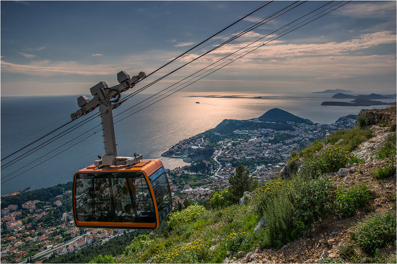 auf den Berg SRD in Dubrovnik